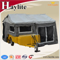 camping trailer car with kitchen